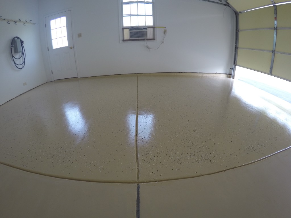 Just Add Paint Epoxy floor install 