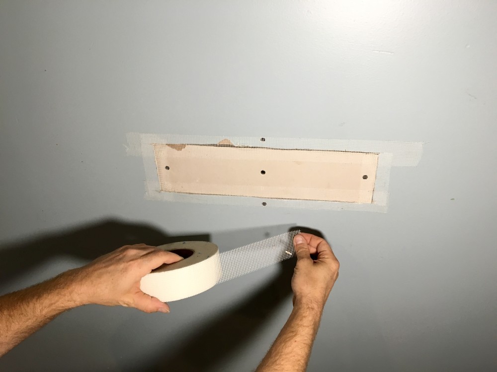 Wall Repair Made Easy How To Patch Drywall Just Add Paint Serving South Central Pennsylvania - Can See Drywall Patch Through Paint