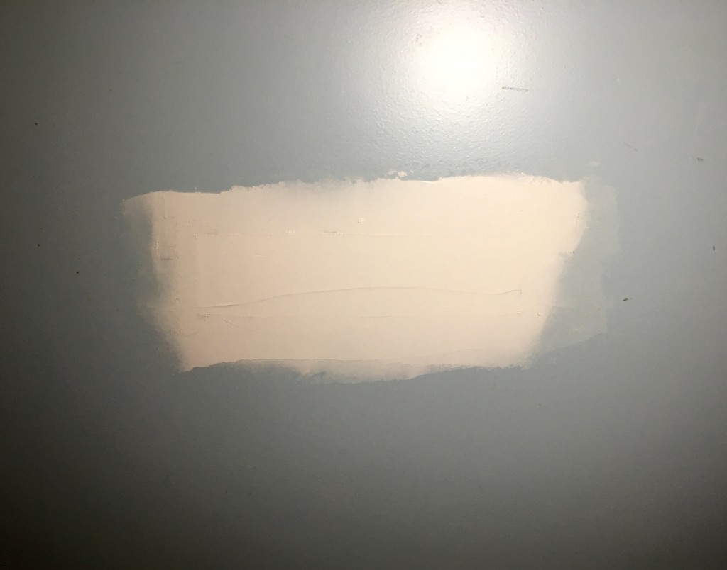 Drywall patch after spackle 