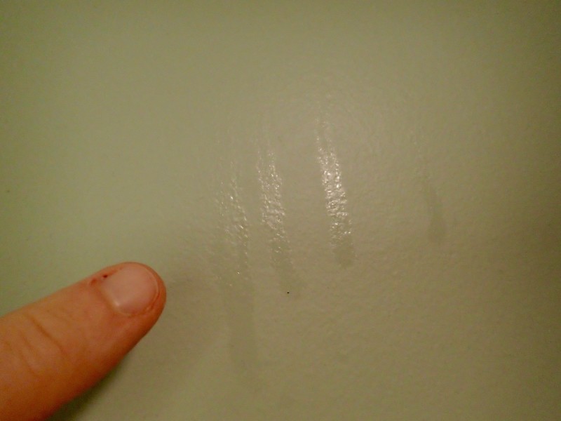 Why Are My Bathroom Walls Sticky Just Add Paint Serving South Central Pennsylvania - Yellow Drips On Bathroom Walls