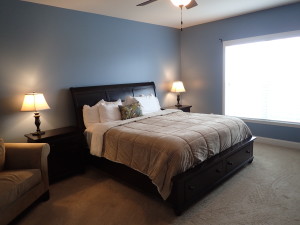 Just Add Paint Mechanicsburg, PA Painters Master Bedroom using Sherwin Williams color Favorite Jeans 17055