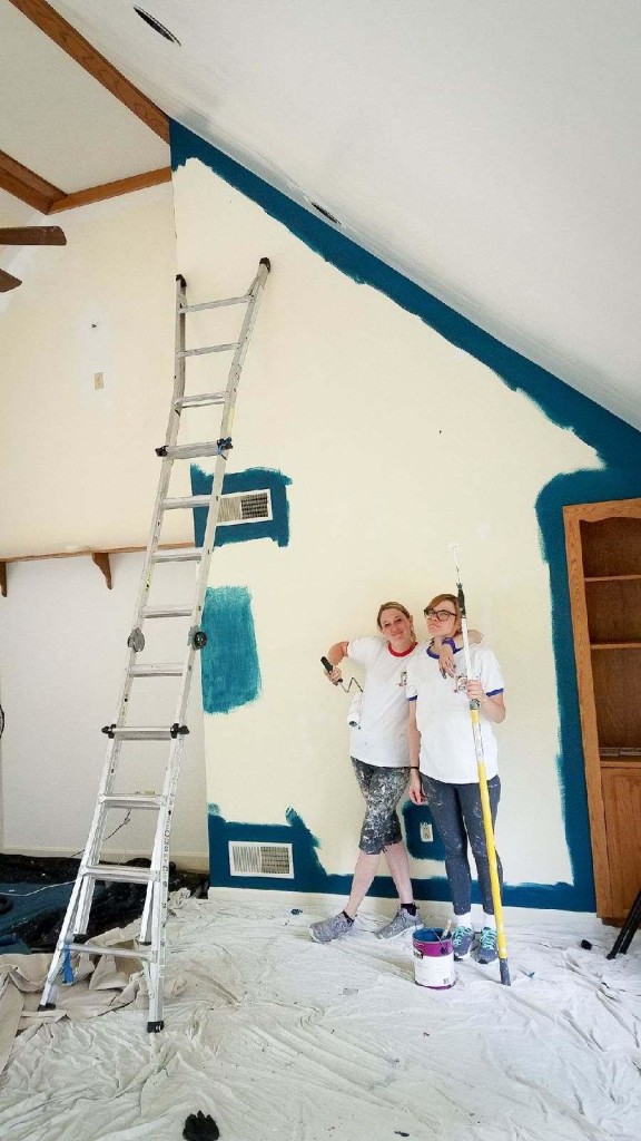 L&L Painting accent wall in Mechanicsburg PA 