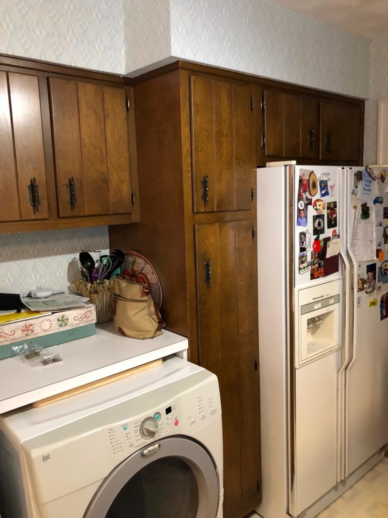 Painted Kitchen Cabinets, BEFORE 