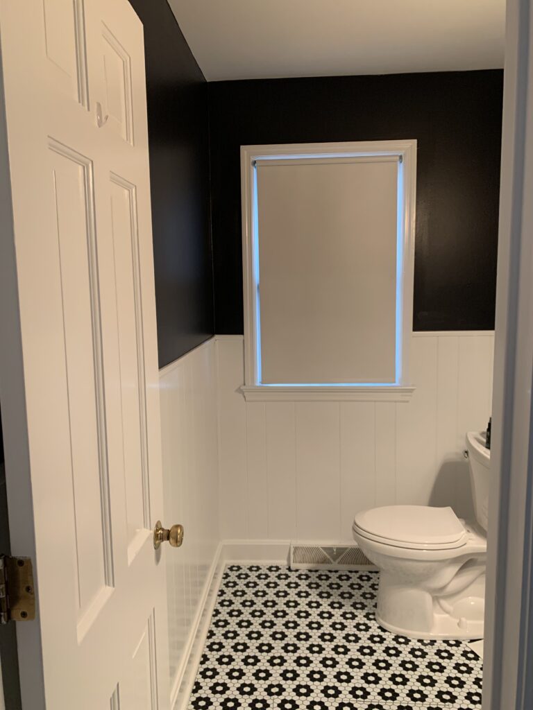 tuxedo bathroom