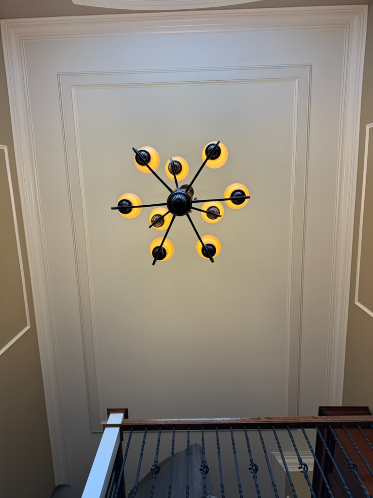 Cost to paint a high entry ceiling in Mechanicsburg $1000