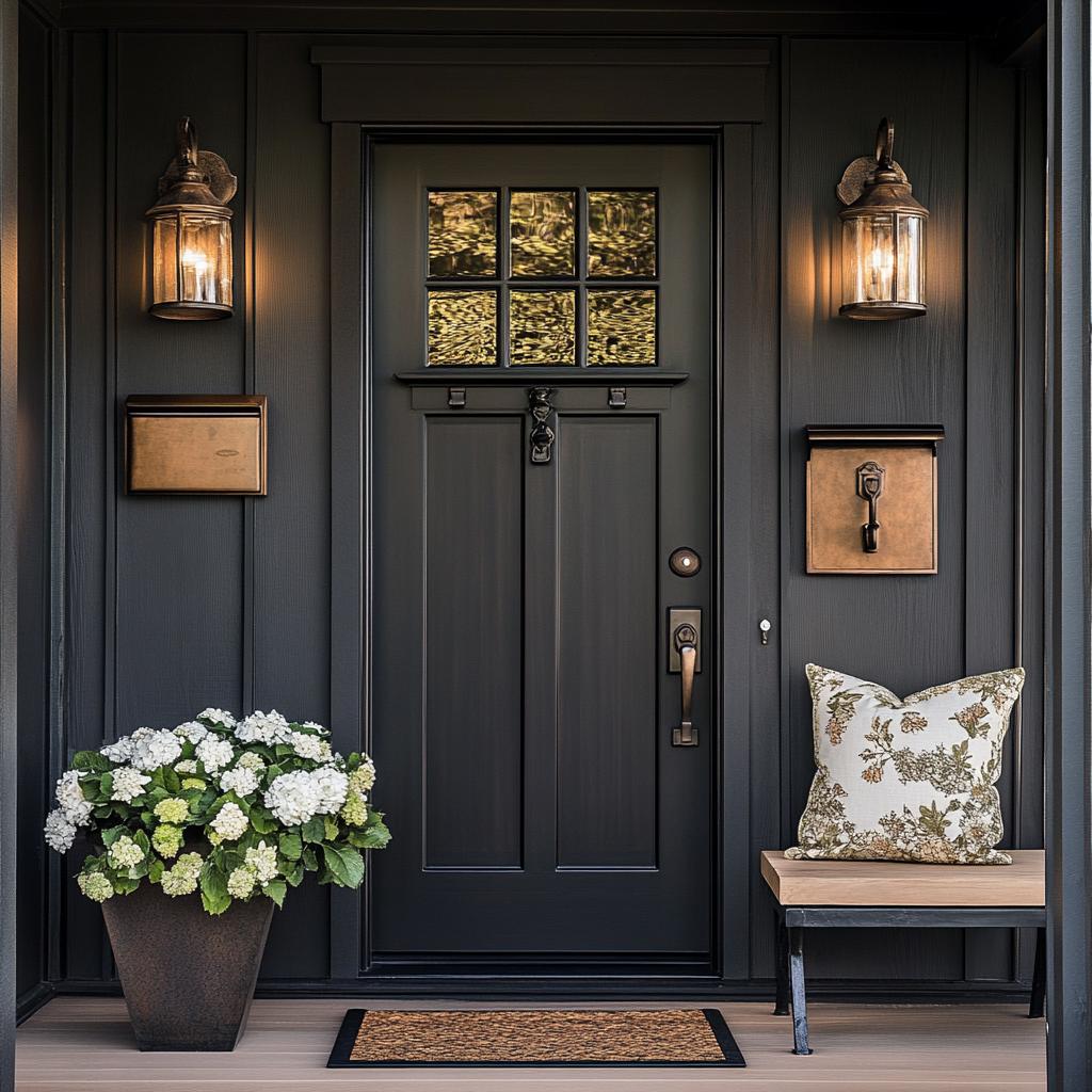 Beautiful black door by Just Add Paint in Mechanicsburg PA