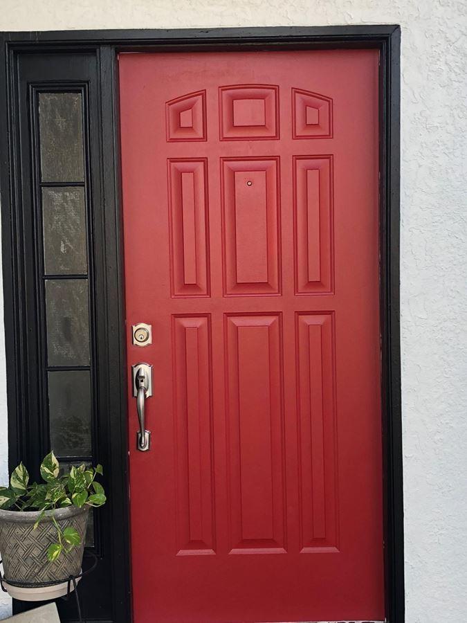 Red door by Just Add Paint in Mechanicsburg PA