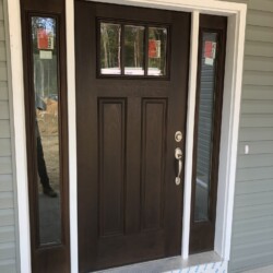 Exterior stained door by Just Add Paint