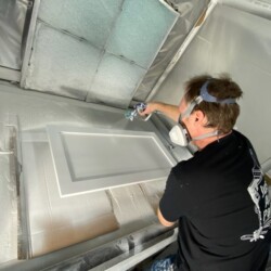 Rich from Just Add Paint working in the shop in Mechanicsburg