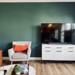 bold accent wall, house painting idea