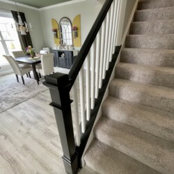 Tuxedo style handrail
