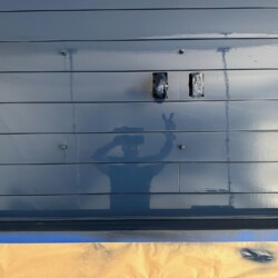 Just Add Paint carpentry Sherwin Willimas color naval