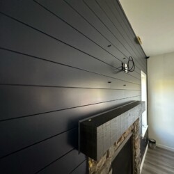 Highly rated housepainters shiplap and mantle project
