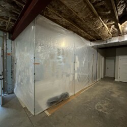 Paint Booth with negative air system